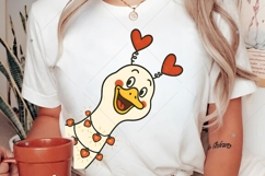 Retro Valentine Goose PNG, Funny Valentine Goose PNG, Pink Product Image 3