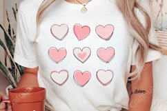 Retro Valentine Heart Png, Valentine Day Png, Girls Valentin Product Image 2