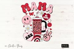 Retro Mama Valentines PNG | Valentine's Day PNG Product Image 3