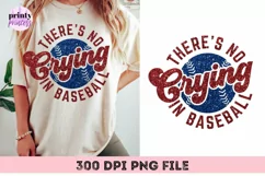 Theres No Crying in Baseball PNG, Faux Glitter Baseball png Product Image 4