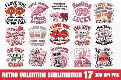 Retro Valentine Sublimation Bundle PNG Product Image 1