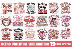Retro Valentine Sublimation Bundle PNG Product Image 1
