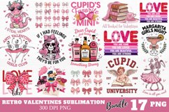 Retro Valentines Sublimation Bundle PNG Product Image 1