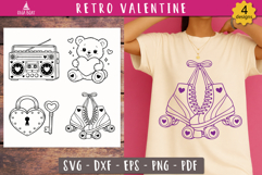 Retro Valentine SVG Cute Vintage Love design