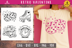 Retro Valentine SVG Cute Vintage Love Games design