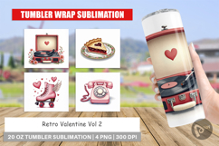 Retro Valentine Cafe Tumbler Product Image 1