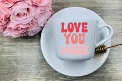 Groovy Valentine's Day SVG I Retro Valentines Day SVG I Valentine Cut Files