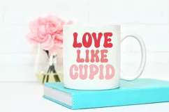 Groovy Valentine's Day SVG I Retro Valentines Day SVG I Valentine Cut Files