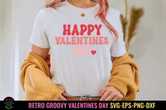 Groovy Valentine's Day SVG I Retro Valentines Day SVG I Valentine Cut Files