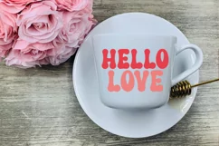 Groovy Valentine's Day SVG I Retro Valentines Day SVG I Valentine Cut Files