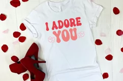 Groovy Valentine's Day SVG I Retro Valentines Day SVG I Valentine Cut Files
