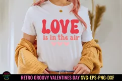 Groovy Valentine's Day SVG I Retro Valentines Day SVG I Valentine Cut Files