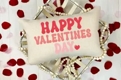 Groovy Valentine's Day SVG I Retro Valentines Day SVG I Valentine Cut Files
