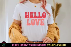 Groovy Valentine's Day SVG I Retro Valentines Day SVG I Valentine Cut Files