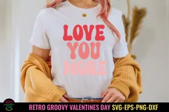 Groovy Valentine's Day SVG I Retro Valentines Day SVG I Valentine Cut Files
