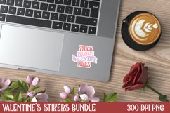 Thick thighs valentine vibes Sticker Product Image 1