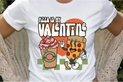 Retro Valentines Day SVG PNG Funny Quote Pizza SVG File