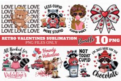 Retro Valentines Sublimation Bundle PNG Product Image 1