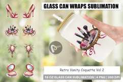 Retro Vanity Coquette Glass Can Product Image 1