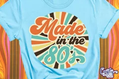 80s Groovy Hippie Svg | Made In The 80's Retro Design Product Image 1