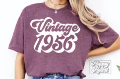 Retro Vintage 1956 SVG PNG - Hello Seventy - 70th Birthday Product Image 3