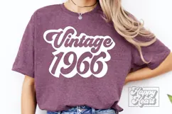 Retro Vintage 1966 SVG PNG - Hello Sixty - 60th Birthday Product Image 3