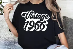 Retro Vintage 1966 SVG PNG - Hello Sixty - 60th Birthday Product Image 4