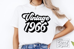 Retro Vintage 1966 SVG PNG - Hello Sixty - 60th Birthday Product Image 5