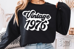 Retro Vintage 1976 SVG PNG - Hello Fifty - 50th Birthday Product Image 3