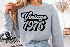 Retro Vintage 1976 SVG PNG - Hello Fifty - 50th Birthday Product Image 5