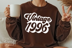 Retro Vintage 1996 SVG PNG - Hello Thirty - 30th Birthday Product Image 5