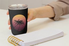 Vintage 80s distressed sunsets tropical decoration templates Product Image 4