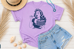 Retro Vintage Baking Woman Sublimation PNG Product Image 2