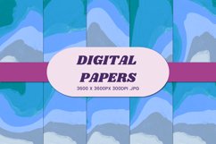 Retro Vintage Liquid 1 Digital Paper Background Product Image 1