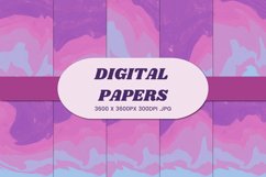 Retro Vintage Liquid 2 Digital Paper Background Product Image 1