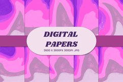 Retro Vintage Liquid 4 Digital Paper Background Product Image 1