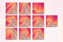 Retro Vintage Liquid 6 Digital Paper Background Product Image 2
