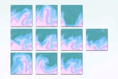 Retro Vintage Liquid 8 Digital Paper Background Product Image 2