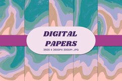 Retro Vintage Liquid 9 Digital Paper Background Product Image 1