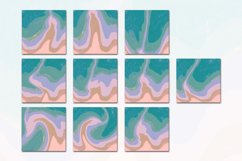 Retro Vintage Liquid 9 Digital Paper Background Product Image 2