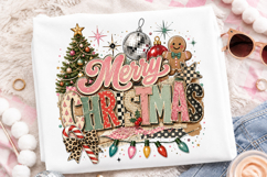 Retro Vintage Merry Christmas PNG Product Image 2