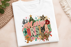 Retro Vintage Merry Christmas PNG Product Image 4