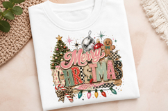 Retro Vintage Merry Christmas PNG Product Image 4