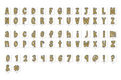Boho Doodle Alphabet Retro Vintage Letters Sublimation Shirt Product Image 2