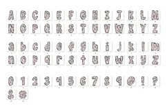 Boho Doodle Alphabet Retro Vintage Letters Sublimation Shirt Product Image 5