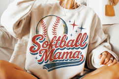 Softball Mama PNG, Retro Softball PNG, Softball PNG, Game Product Image 3