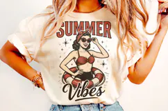 Summer Vibes PNG, Retro Summer, Beach PNG, Hello Summer PNG Product Image 2