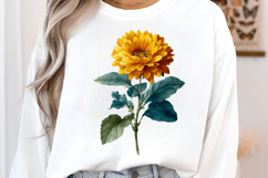 Retro Vintage Sunflowers Cliparts Product Image 3