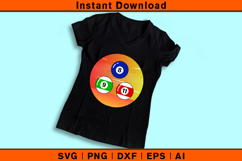 Retro Sunset Billiards SVG Vintage Pool Game Design Product Image 3