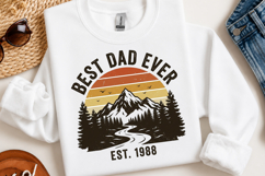Retro Vintage Sunset Dad PNG Product Image 2
